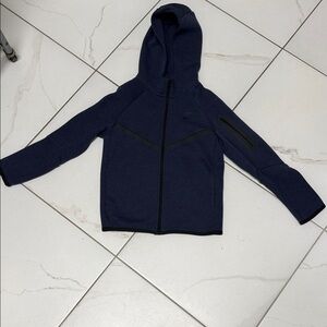 Nike tech zip up Blue Hoodie